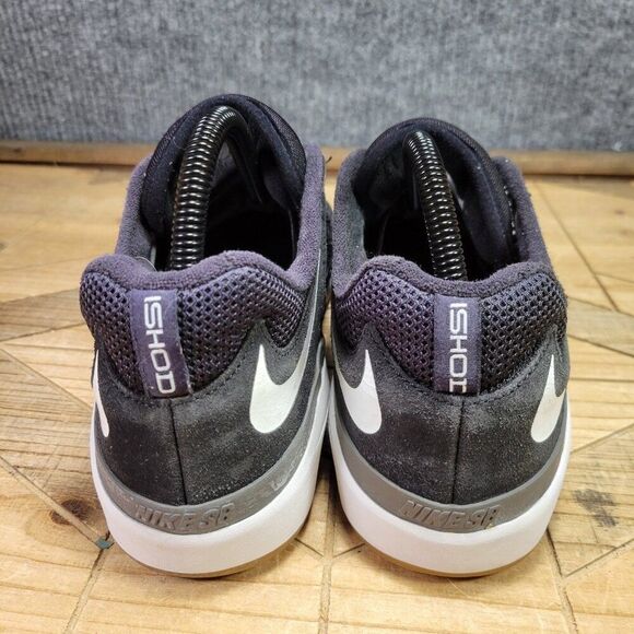 Nike SB Ishod Wair Men's 10.5 Black White Dark Grey Gum DC7232-001 Skate Shoes - Picture 6 of 11